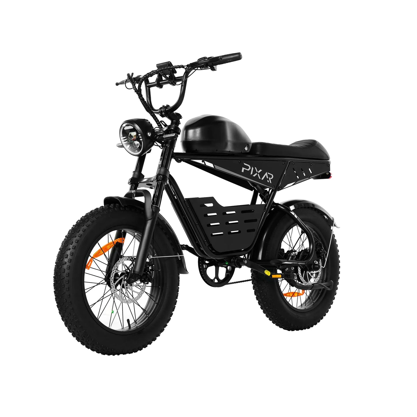 PIXAR SuperV 500W Electric Bike – 48V 15.6Ah Battery, 60KM Range, Shimano 7-Speed, All-Terrain Fat Tire E-Bike