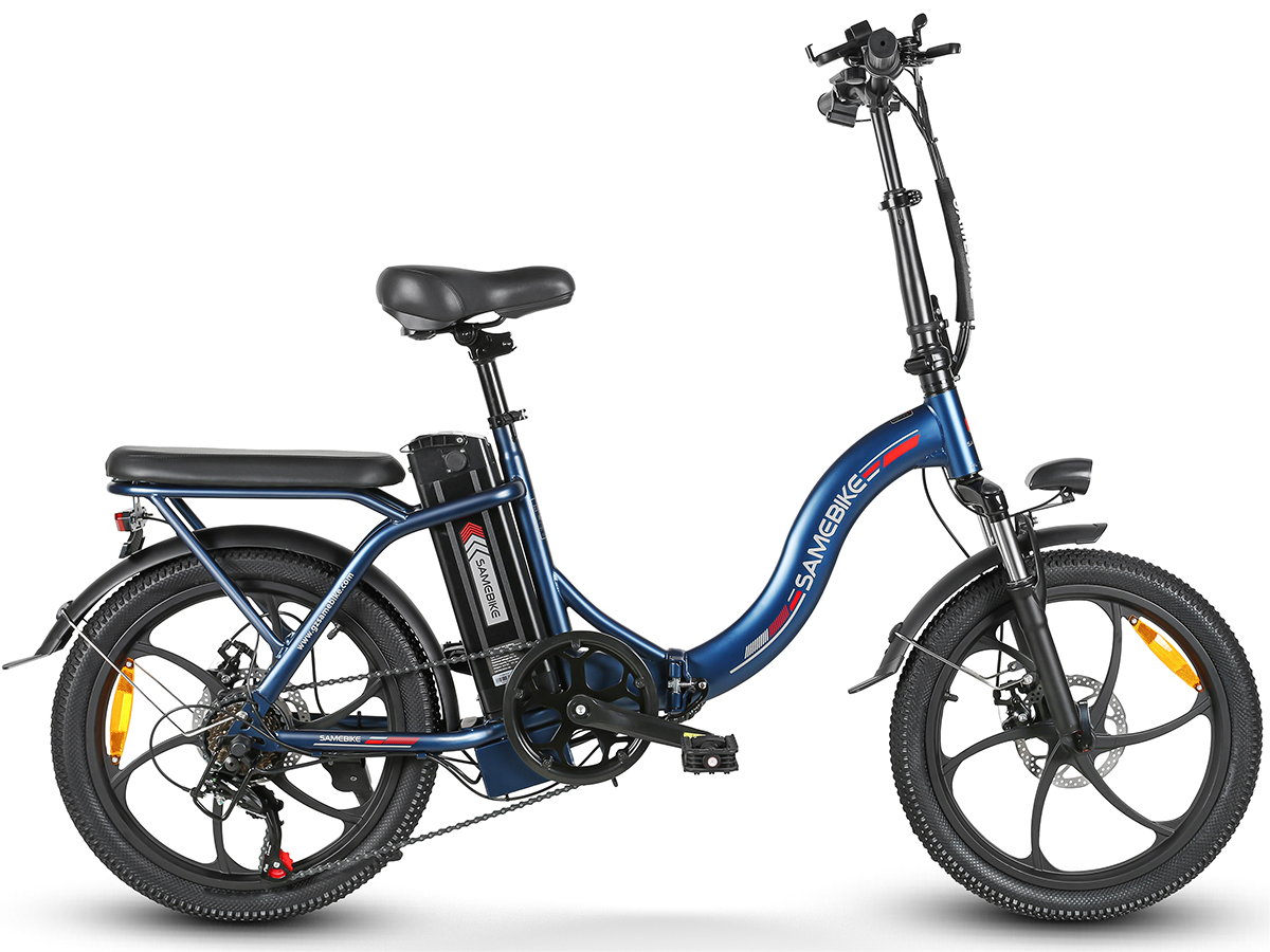 SAMEBIKE CY20 Foldable Electric Bike 350W Motor 32 km h 20x2.35 Ti EcoProBikes