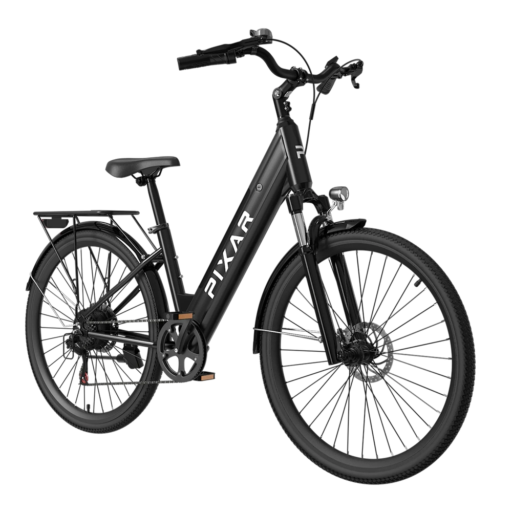 PIXAR® Cruiser 250W Electric City Bike - 120km Range, Shimano 7-Speed, High Load Capacity