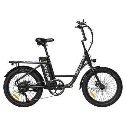 PIXAR Fun1 350W Fat Tire Electric Bike – 36V 10.4Ah Battery, 20"x3" Tires, Shimano 7-Speed, Front Suspension