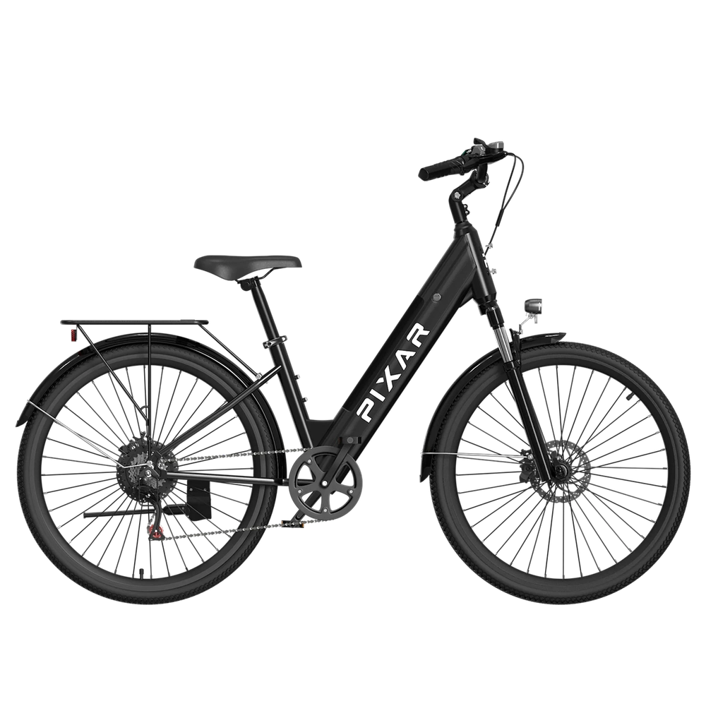 PIXAR® Cruiser 250W Electric City Bike - 120km Range, Shimano 7-Speed, High Load Capacity