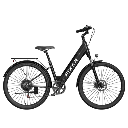 PIXAR® Cruiser 250W Electric City Bike - 120km Range, Shimano 7-Speed, High Load Capacity