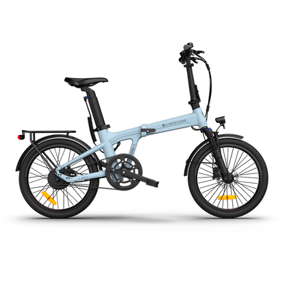 ADO Air 20S Folding Electric Bike: 100km Range, 25km/h Speed, Torque Sensor Pedal Assist