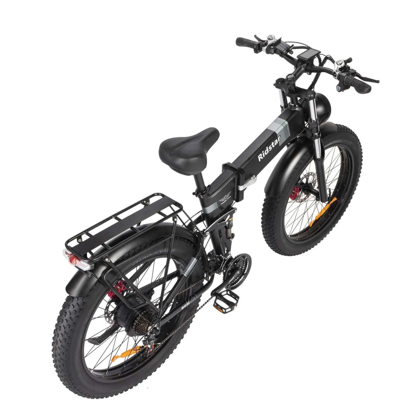 Ridstar H26 Pro Foldable Electric Bike - 1500W, Dual Suspension, 26" Fat Tires