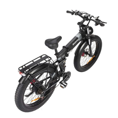 Ridstar H26 Pro Foldable Electric Bike - 1500W, Dual Suspension, 26" Fat Tires