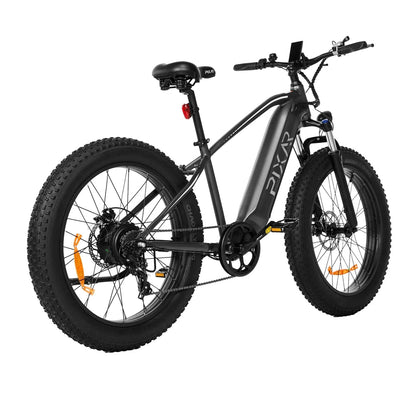PIXAR Space1 500W Fat Tire Electric Bike – 48V 20Ah Battery, 26"x4" Tires, Shimano 7-Speed, Long-Range All-Terrain E-Bike