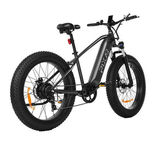 PIXAR Space1 500W Fat Tire Electric Bike – 48V 20Ah Battery, 26"x4" Tires, Shimano 7-Speed, Long-Range All-Terrain E-Bike