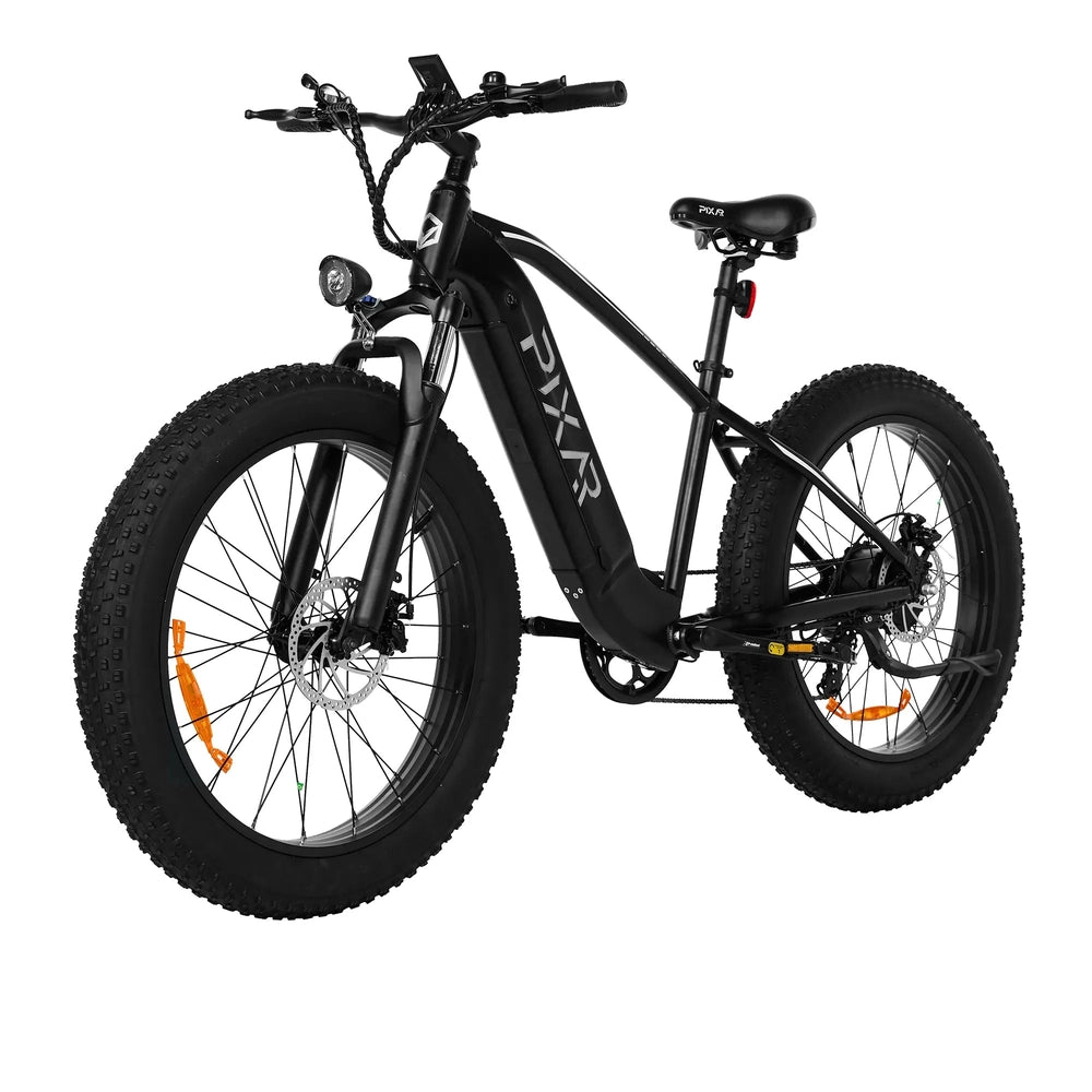 PIXAR Space1 500W Fat Tire Electric Bike – 48V 20Ah Battery, 26"x4" Tires, Shimano 7-Speed, Long-Range All-Terrain E-Bike