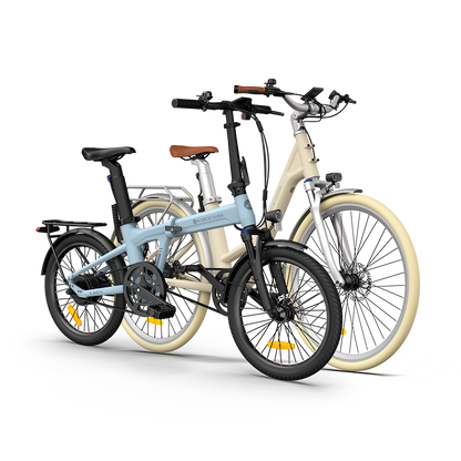 ADO Air 20S Folding Electric Bike: 100km Range, 25km/h Speed, Torque Sensor Pedal Assist