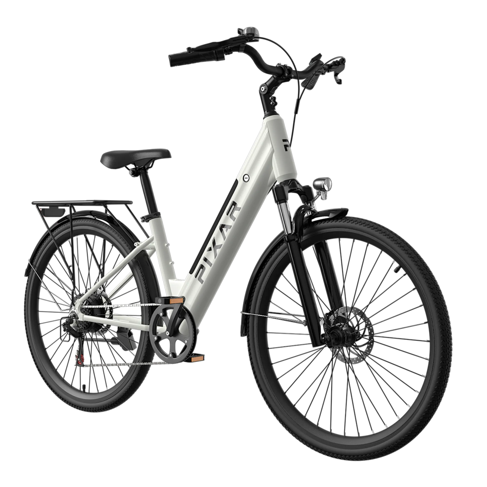 PIXAR® Cruiser 250W Electric City Bike - 120km Range, Shimano 7-Speed, High Load Capacity