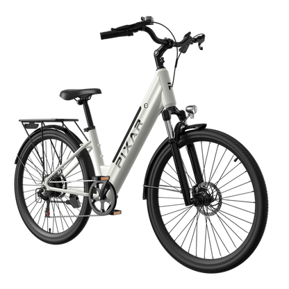 PIXAR® Cruiser 250W Electric City Bike - 120km Range, Shimano 7-Speed, High Load Capacity