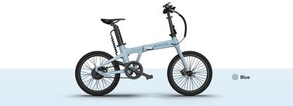 ADO Air 20 Folding Electric Bike: 100km Range, 25km/h Speed, Torque Sensor Pedal Assist