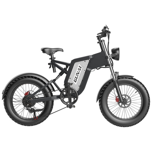 GUNAI-MX25 Electric Bike: 48V 1000W Motor, 45-50KM/h Speed, 25Ah Battery, 40-60KM Range, Shimano 7-Speed, 20x4.0 Fat Tires, Hydraulic Brakes, 200KG Load Capacity, LED Spotlight