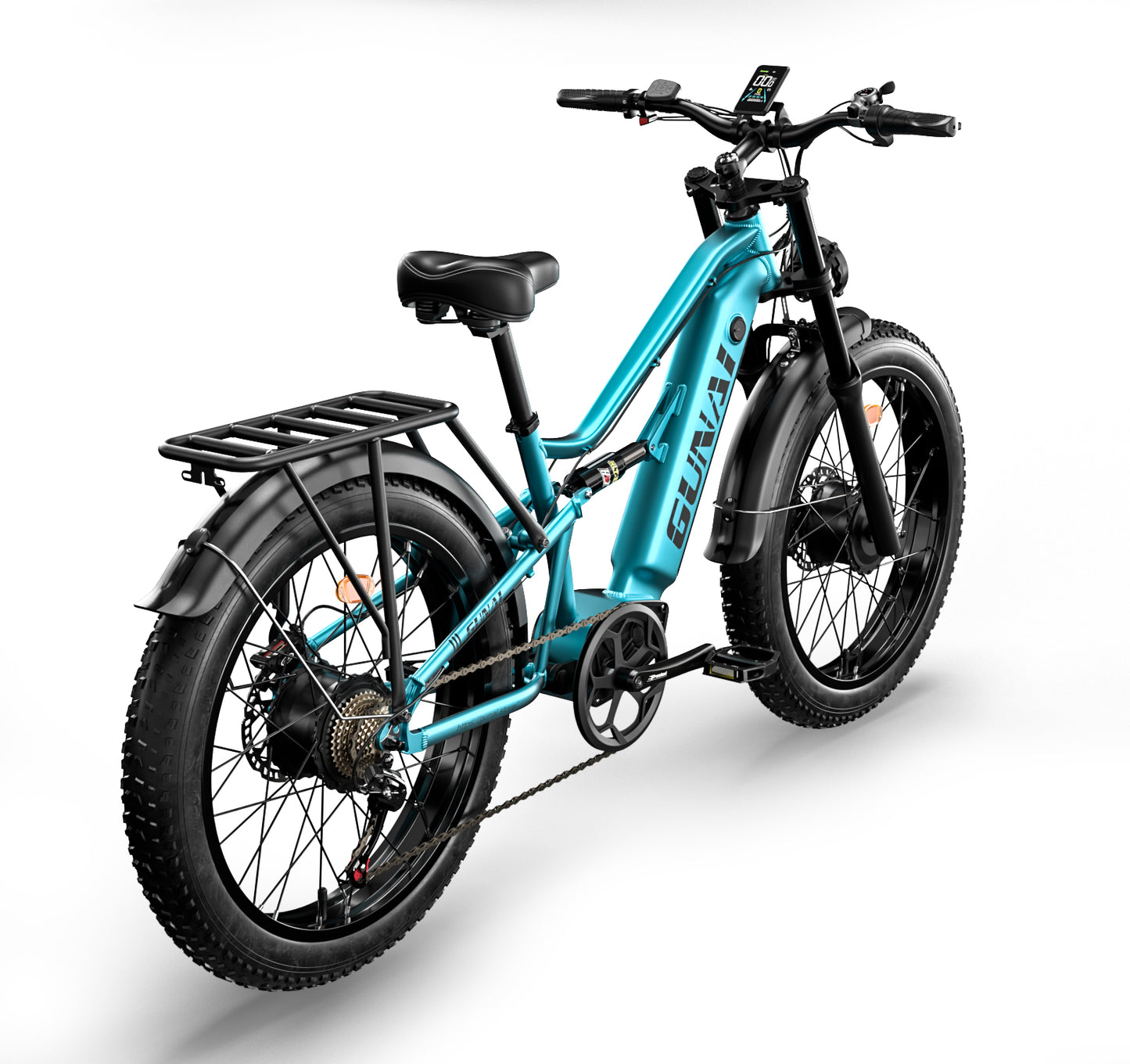 GUNAI-M2 Electric Bike: 48V 1500W Motor, 60KM/h Speed, 17.5Ah Battery, Dual Suspension, Shimano 7-Speed, 26x4.0 Fat Tires, 150KG Load Capacity, 55KM Range