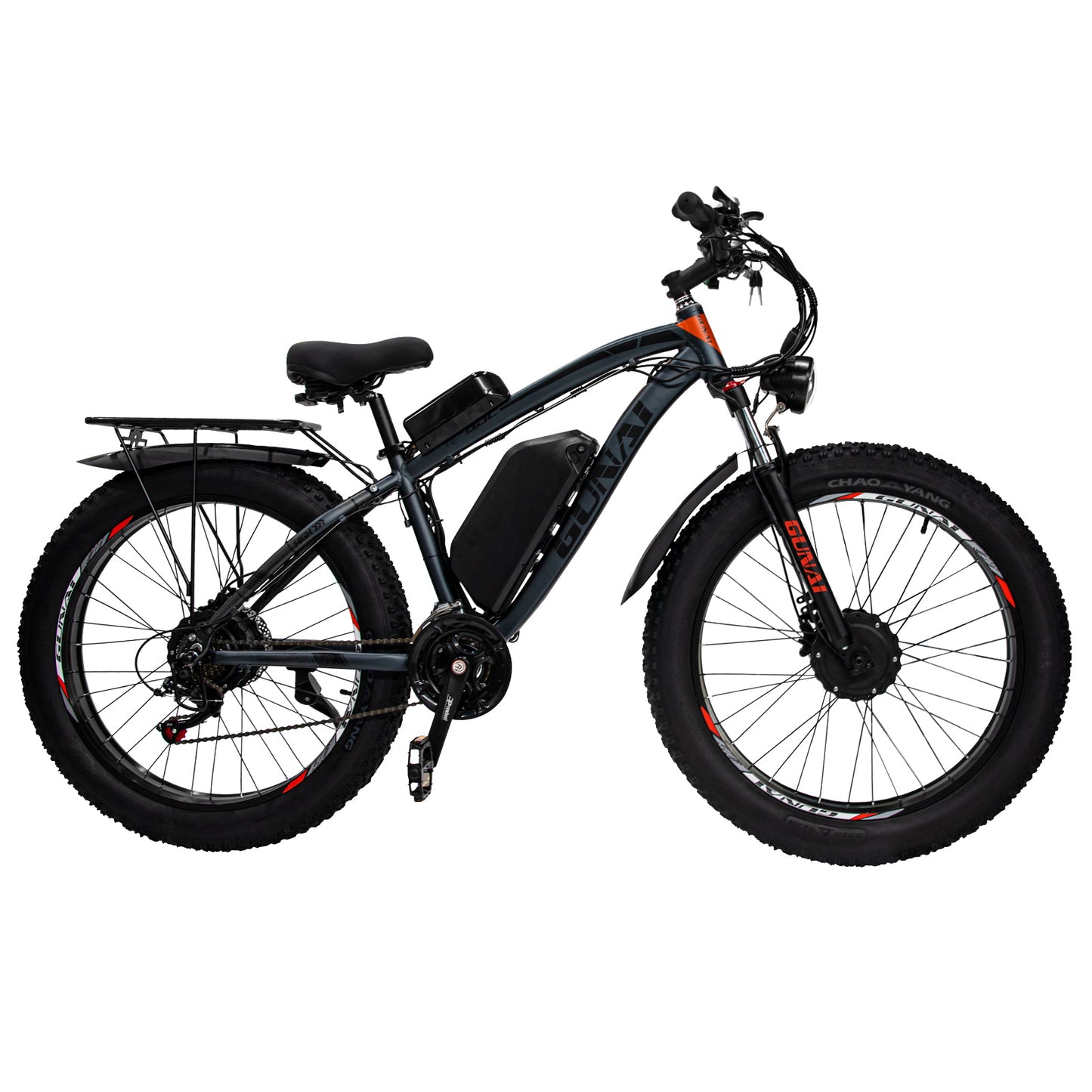 GN88 Electric Bike: 48V 2000W Motor, 23Ah Battery, 55KM/h Speed, Shimano 21-Speed, 26-Inch Aluminum Frame, Fat Tires, Hydraulic Brakes, 130KM Range