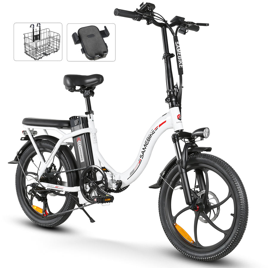 SAMEBIKE CY20 Foldable Electric Bike - 350W Motor, 32 km/h, 20x2.35 Tires, 80 km Range