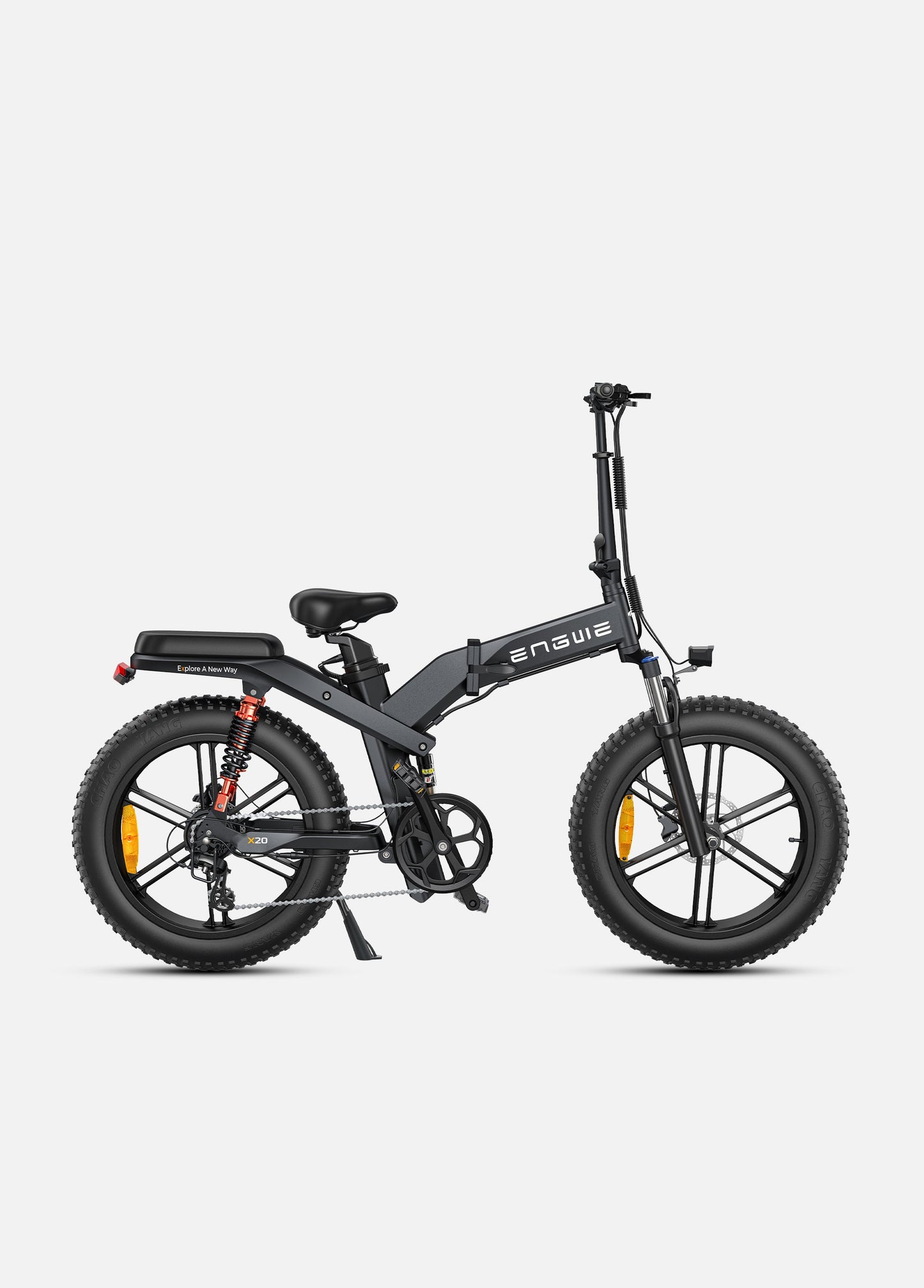 ENGWE X20 Electric Bike - 1000W Motor, 31 MPH, 20x4.0 Tires, 62-93 Mile Range