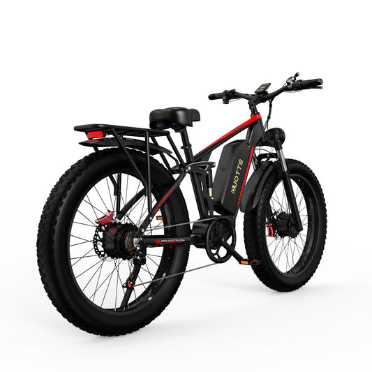 DUOTTS S26 Electric Bike: Dual 48V 750W Motors, Samsung 48V 20AH Battery, Shimano 7-Speed, Hydraulic Brakes, 26x4.0 Tires, 5-Speed LCD Display, Bluetooth Connectivity