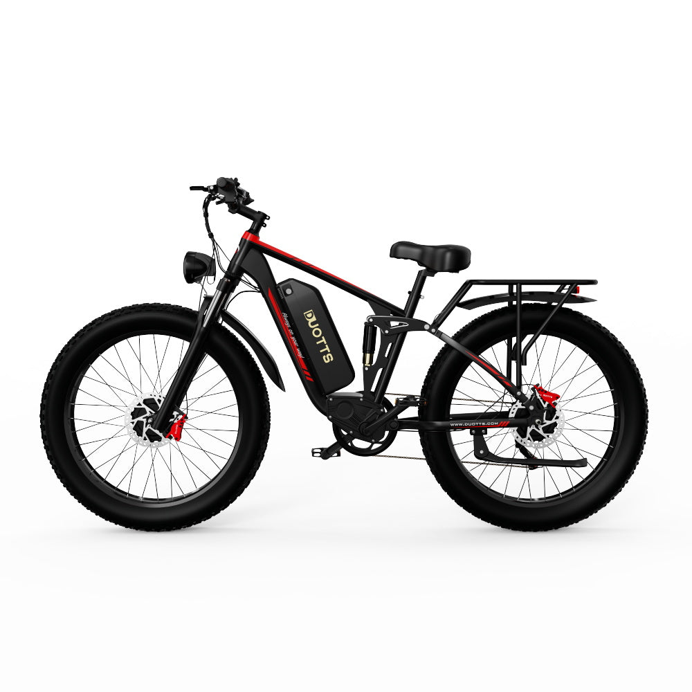 DUOTTS S26 Electric Bike: Dual 48V 750W Motors, Samsung 48V 20AH Battery, Shimano 7-Speed, Hydraulic Brakes, 26x4.0 Tires, 5-Speed LCD Display, Bluetooth Connectivity