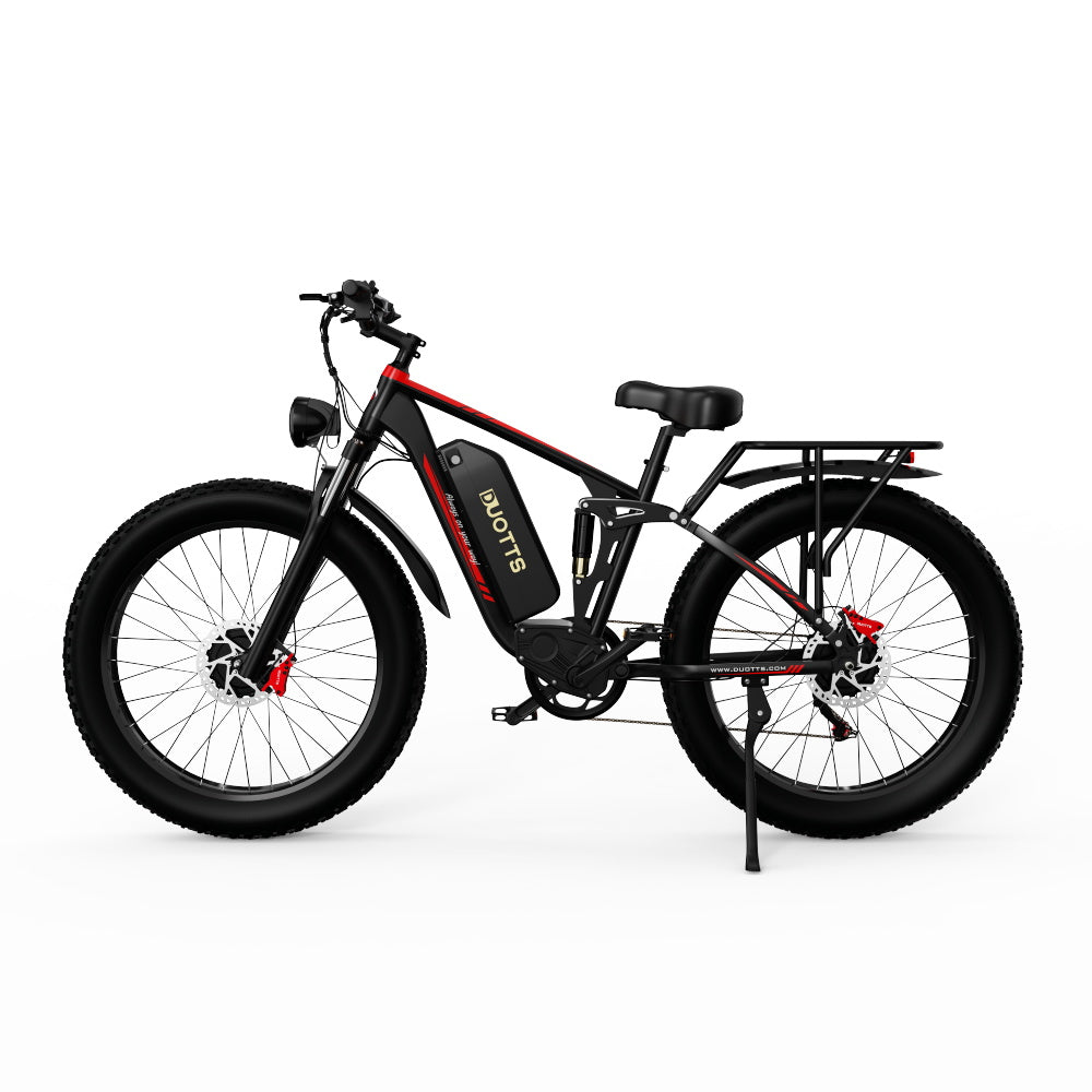 DUOTTS S26 Electric Bike: Dual 48V 750W Motors, Samsung 48V 20AH Battery, Shimano 7-Speed, Hydraulic Brakes, 26x4.0 Tires, 5-Speed LCD Display, Bluetooth Connectivity