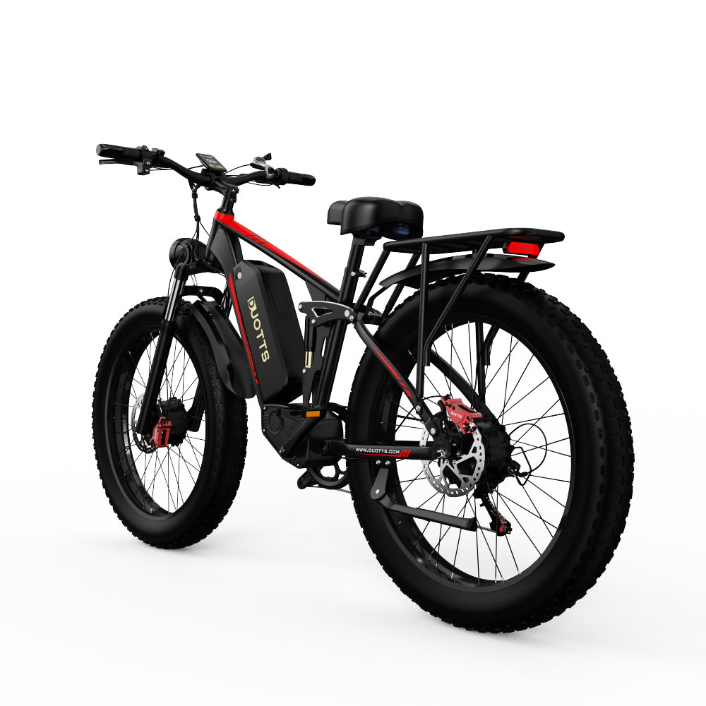 DUOTTS S26 Electric Bike: Dual 48V 750W Motors, Samsung 48V 20AH Battery, Shimano 7-Speed, Hydraulic Brakes, 26x4.0 Tires, 5-Speed LCD Display, Bluetooth Connectivity