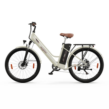 ONESPORT OT18-3 Electric Bike - 26" Wire-Spoke Wheels, 14.4AH Battery, Single-Speed, LCD Screen, IP54 Waterproof