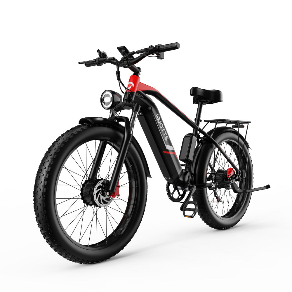 DUOTTS F26 Pro Dual-Motor Electric Bike: 48V 750W*2 Motors, Samsung 48V 20AH Battery, Shimano 7-Speed, Hydraulic Brakes, 65NM Torque, LCD Display, Bluetooth Connectivity, Aluminum Alloy Frame