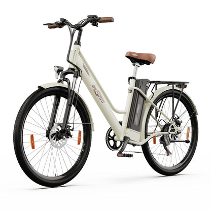 ONESPORT OT18-3 Electric Bike - 26" Wire-Spoke Wheels, 14.4AH Battery, Single-Speed, LCD Screen, IP54 Waterproof