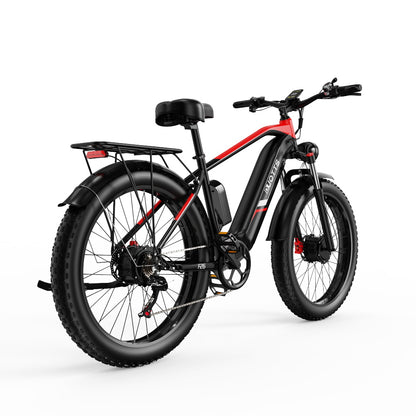 DUOTTS F26 Pro Dual-Motor Electric Bike: 48V 750W*2 Motors, Samsung 48V 20AH Battery, Shimano 7-Speed, Hydraulic Brakes, 65NM Torque, LCD Display, Bluetooth Connectivity, Aluminum Alloy Frame