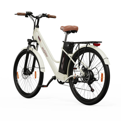 ONESPORT OT18-3 Electric Bike - 26" Wire-Spoke Wheels, 14.4AH Battery, Single-Speed, LCD Screen, IP54 Waterproof