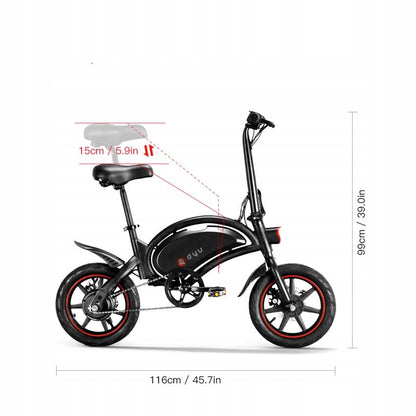 DYU D3F Electric Folding Bike - EcoProBikes