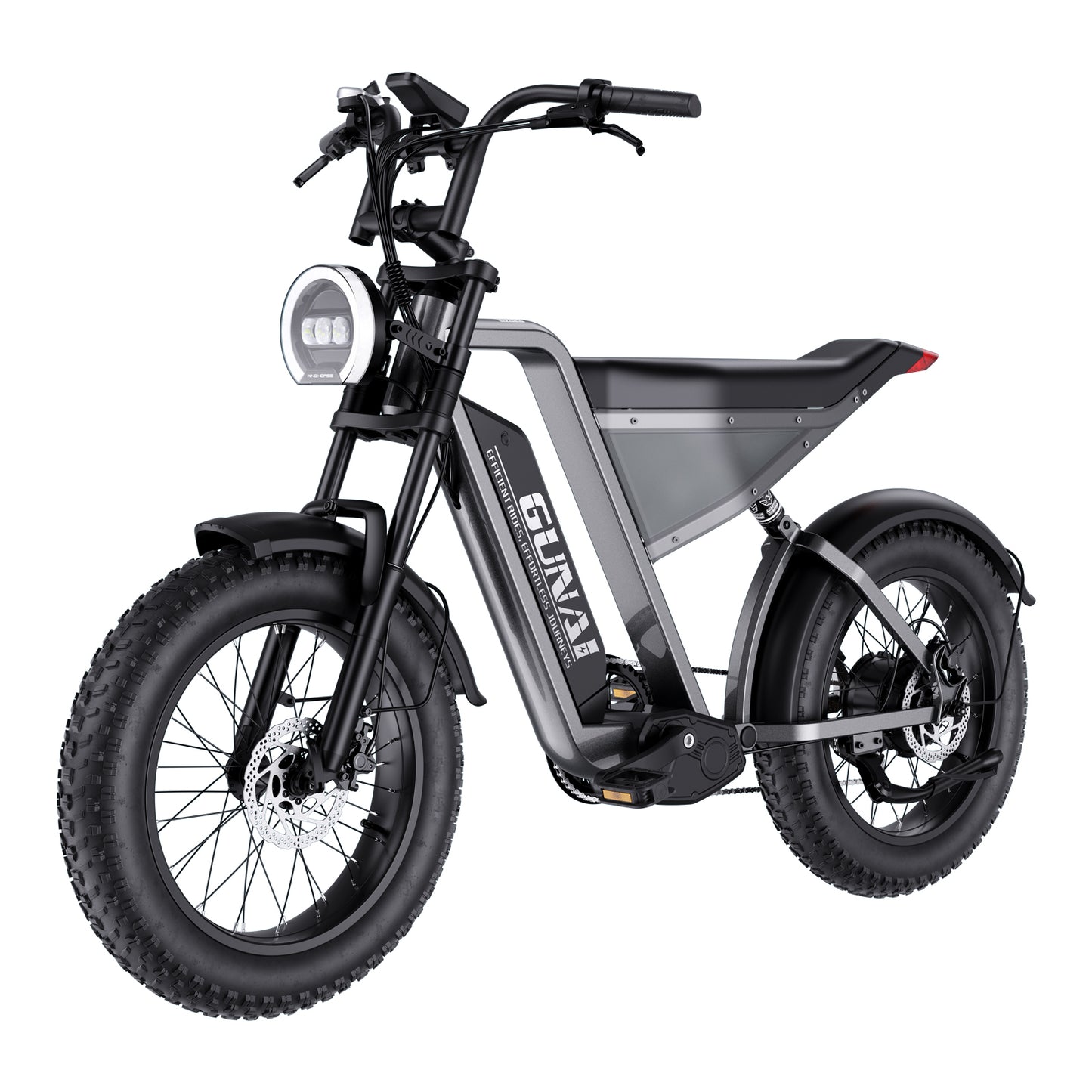 GUNAI-Y Electric Bike: 1000W Motor, 48V 18AH Battery, 60KM/h Speed, 50-90KM Range, Dual Suspension, Hydraulic Disc Brakes, 7-Speed Shimano, 150KG Load Capacity, 20"x4" Fat Tires