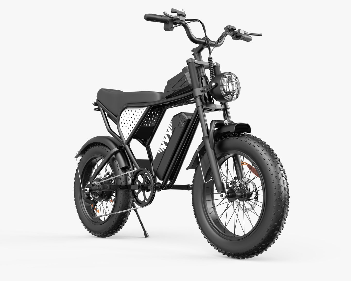 YVY C20 Standard 1500W Electric Bike, 20" Fat Tire, 48V/20Ah Battery, 33mph, 50-75 Mile Range, Shimano 7-Speed, Hydraulic Brakes