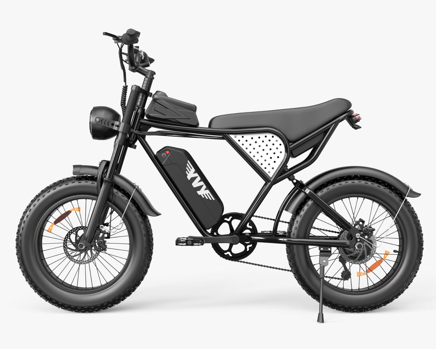 YVY C20 Standard 1500W Electric Bike, 20" Fat Tire, 48V/20Ah Battery, 33mph, 50-75 Mile Range, Shimano 7-Speed, Hydraulic Brakes