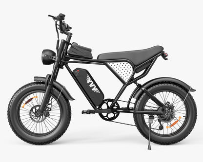 YVY C20 Standard 1500W Electric Bike, 20" Fat Tire, 48V/20Ah Battery, 33mph, 50-75 Mile Range, Shimano 7-Speed, Hydraulic Brakes