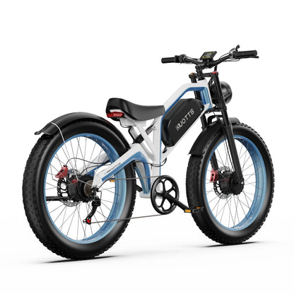 DUOTTS N26 Electric Bike: 120km Range, 25km/h Speed, Shimano 7-Speed, Aluminum Frame, Bluetooth Display