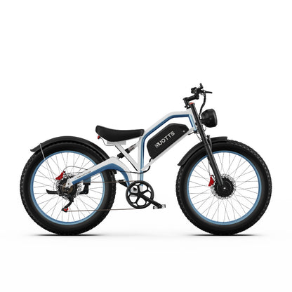 DUOTTS N26 Electric Bike: 120km Range, 25km/h Speed, Shimano 7-Speed, Aluminum Frame, Bluetooth Display