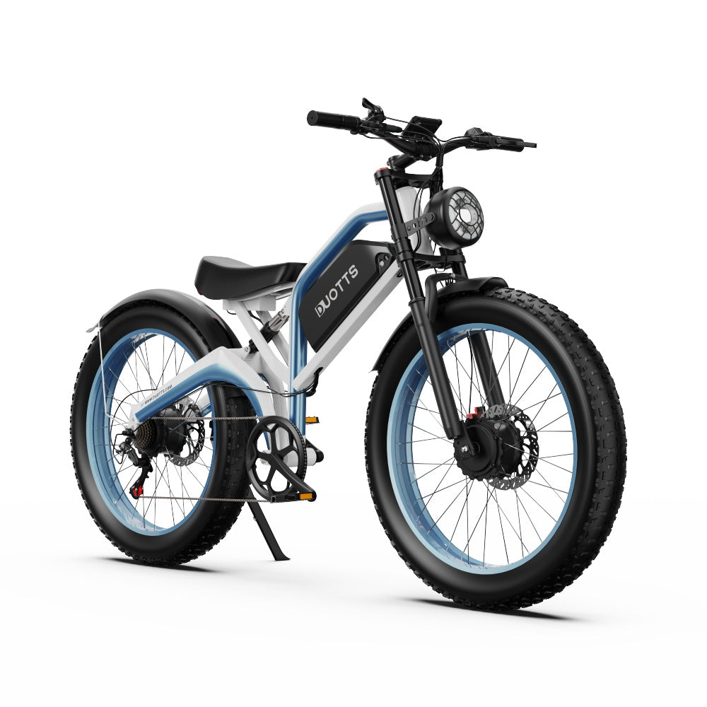 DUOTTS N26 Electric Bike: 120km Range, 25km/h Speed, Shimano 7-Speed, Aluminum Frame, Bluetooth Display