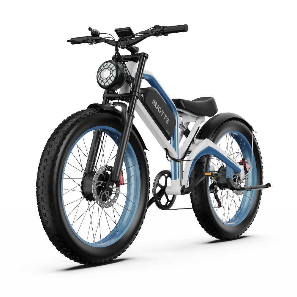 DUOTTS N26 Electric Bike: 120km Range, 25km/h Speed, Shimano 7-Speed, Aluminum Frame, Bluetooth Display