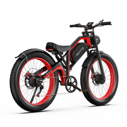 DUOTTS N26 Electric Bike: 120km Range, 25km/h Speed, Shimano 7-Speed, Aluminum Frame, Bluetooth Display