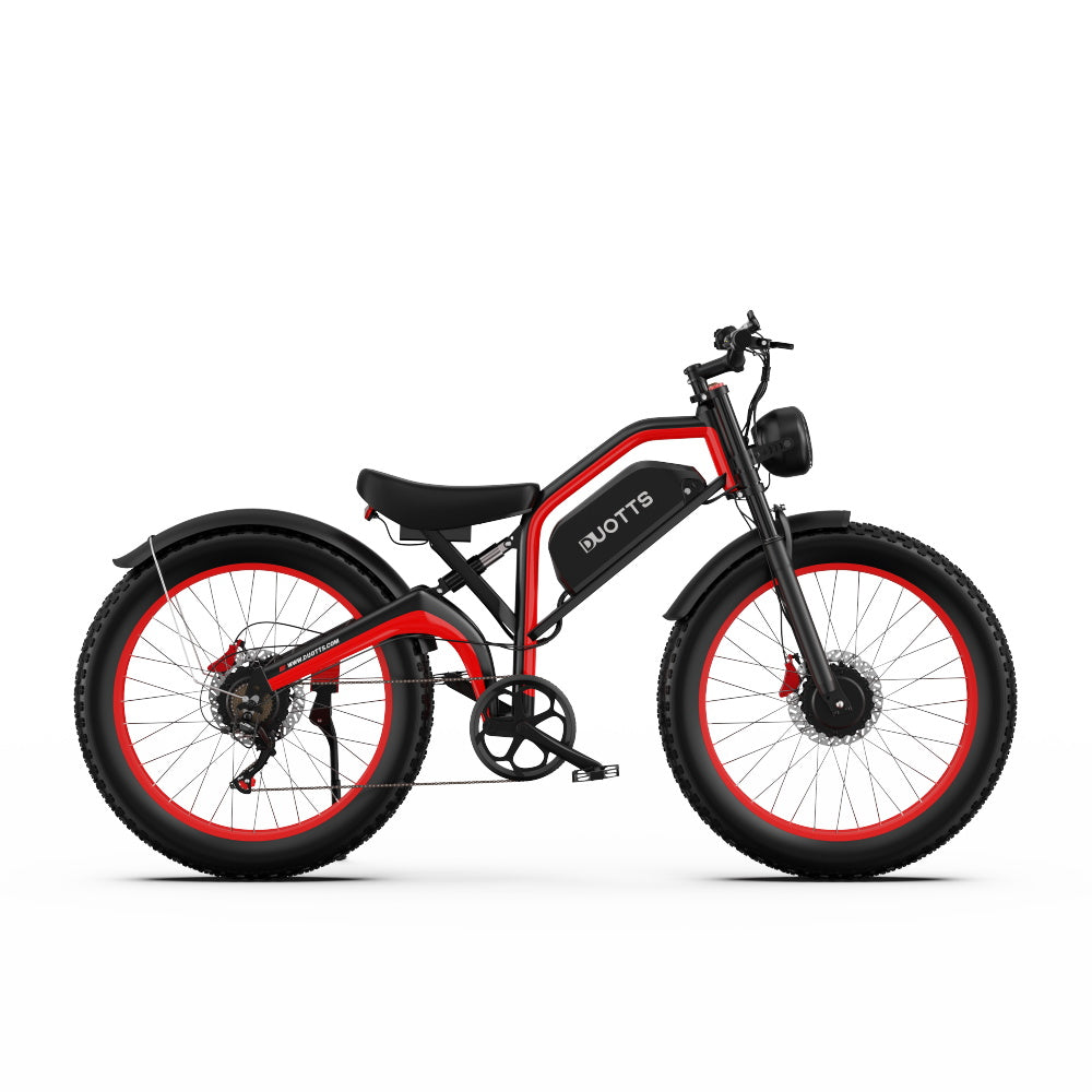 DUOTTS N26 Electric Bike: 120km Range, 25km/h Speed, Shimano 7-Speed, Aluminum Frame, Bluetooth Display