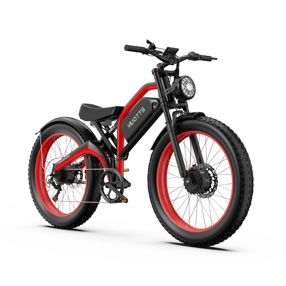 DUOTTS N26 Electric Bike: 120km Range, 25km/h Speed, Shimano 7-Speed, Aluminum Frame, Bluetooth Display