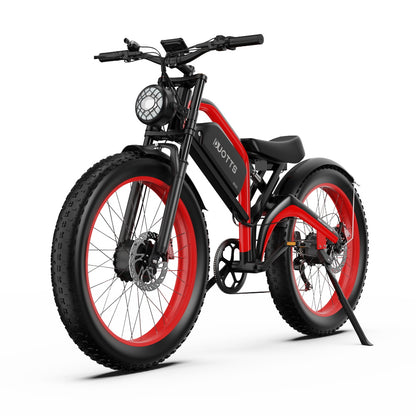 DUOTTS N26 Electric Bike: 120km Range, 25km/h Speed, Shimano 7-Speed, Aluminum Frame, Bluetooth Display