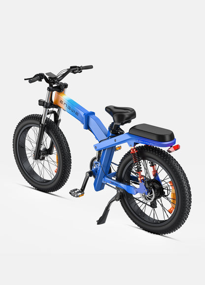 ENGWE X24 Off-Road Electric Bike - 1200W Peak Motor, 31 MPH, Dual Battery Option, 24x4.0 Tires