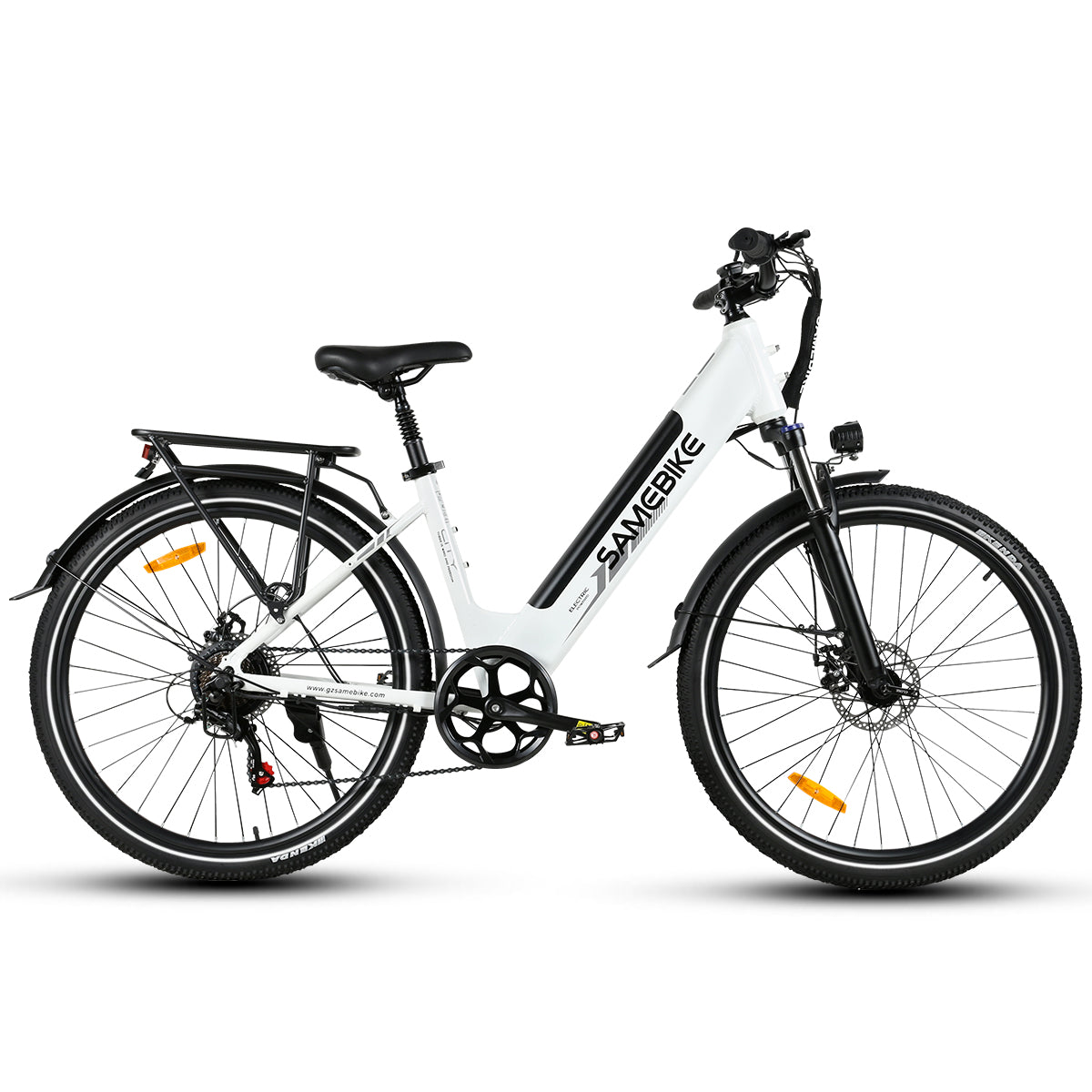 SAMBIKE RS-A01 PRO Electric Bike - 500W Motor, 32 km/h, 27.5" Tires, Dual Suspension