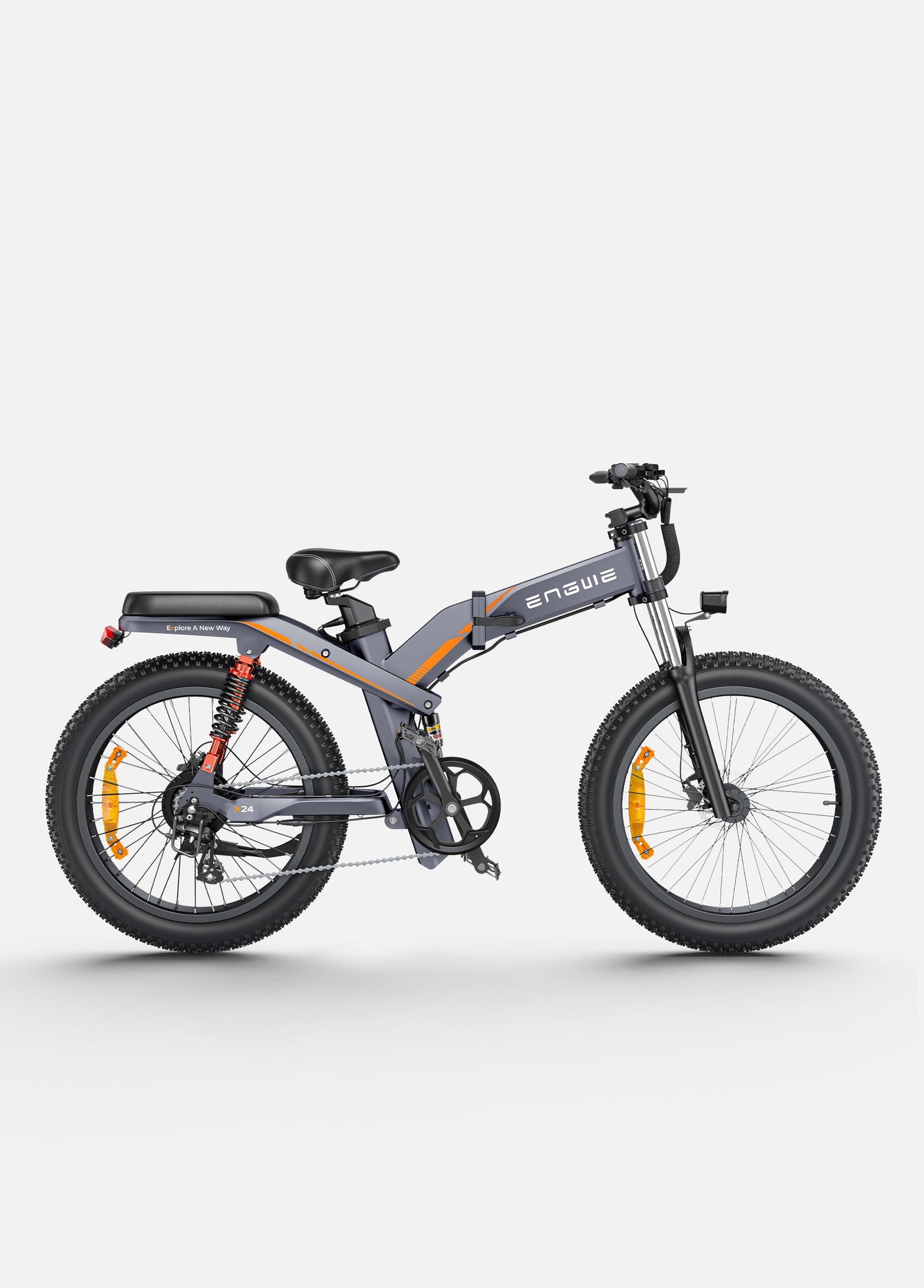 ENGWE X24 Off-Road Electric Bike - 1200W Peak Motor, 31 MPH, Dual Battery Option, 24x4.0 Tires