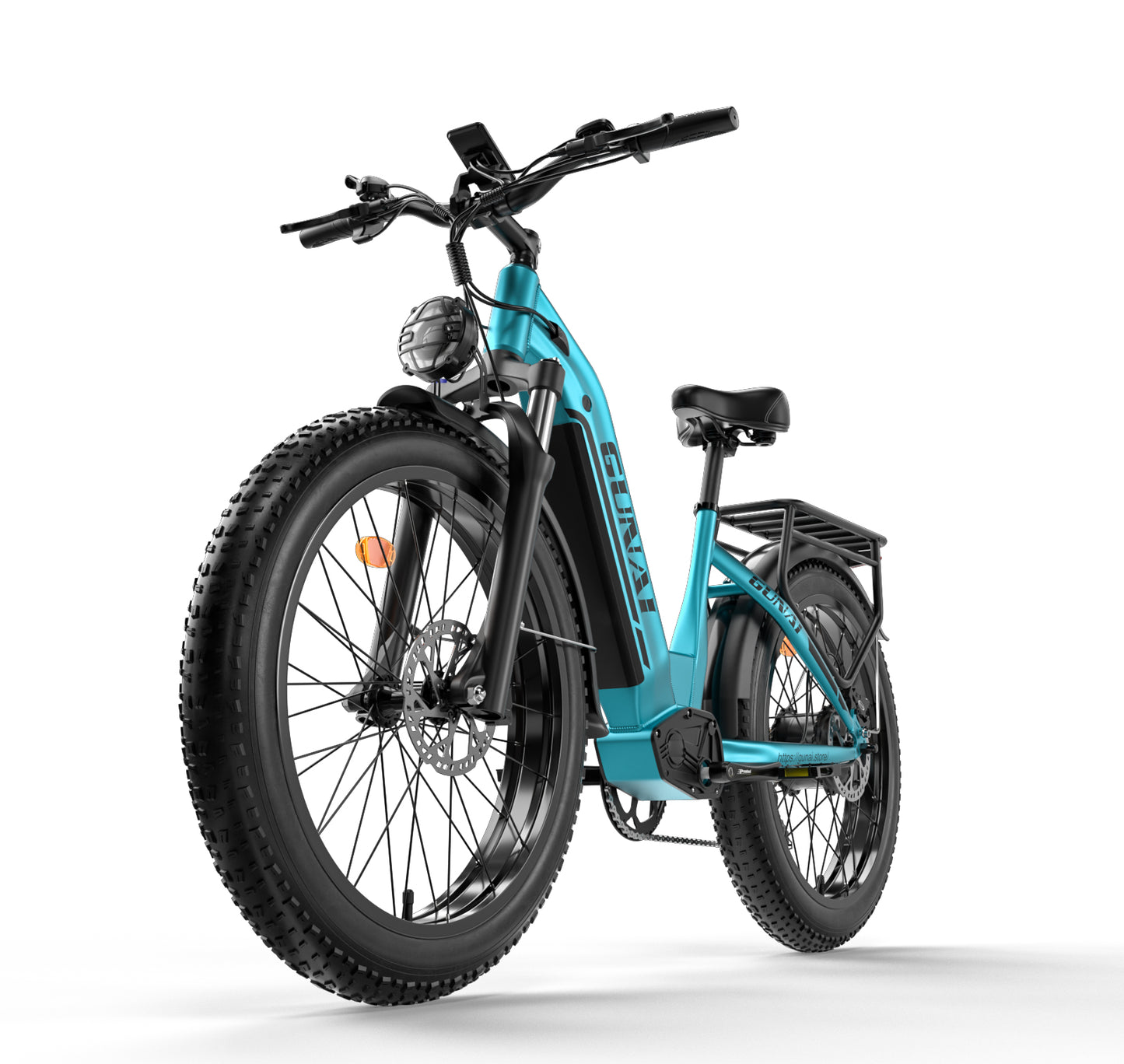 GUNAI-V Electric Bike: 1000W Motor, 48V 21AH Battery, 50KM/h Speed, 50-70KM Range, Shimano 7-Speed, 26"x4.0" Chaoyang Tires, Oil Brakes, Dual Riding Modes, 150KG Load Capacity