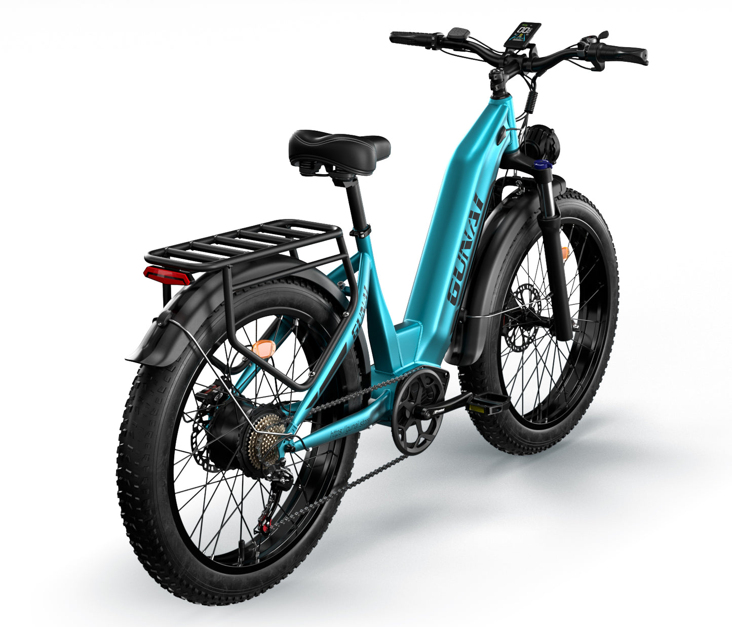 GUNAI-V Electric Bike: 1000W Motor, 48V 21AH Battery, 50KM/h Speed, 50-70KM Range, Shimano 7-Speed, 26"x4.0" Chaoyang Tires, Oil Brakes, Dual Riding Modes, 150KG Load Capacity