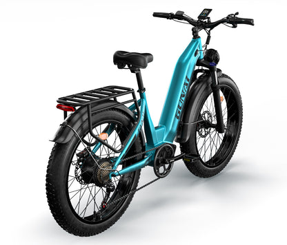 GUNAI-V Electric Bike: 1000W Motor, 48V 21AH Battery, 50KM/h Speed, 50-70KM Range, Shimano 7-Speed, 26"x4.0" Chaoyang Tires, Oil Brakes, Dual Riding Modes, 150KG Load Capacity